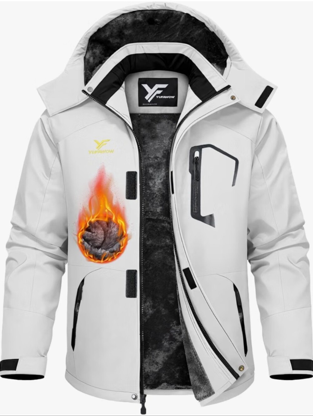 Men's Ski Jacket Waterproof Warm Snowboard Jacket Insulated Winter Coat